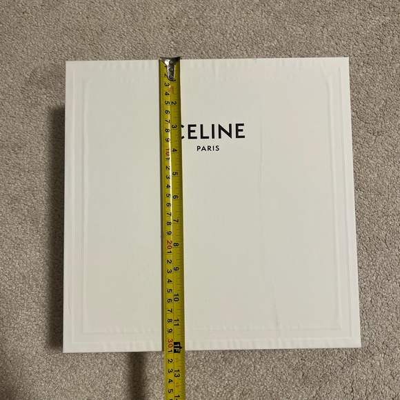 Celine logo white black empty box for bag with tissue decoration storage - Picture 7 of 14